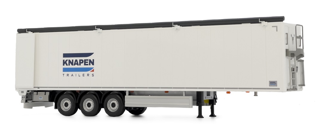 Knapen Walking Floor Trailer White Body Antracite cover - 1:32